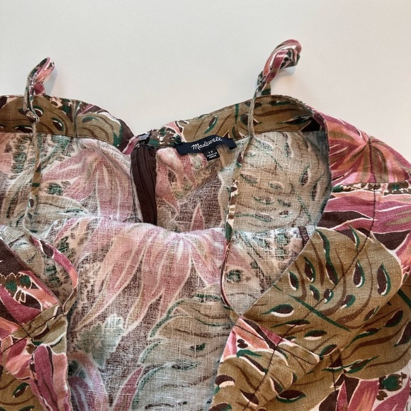 Madewell Goldie Mini Dress in 100% Linen - Picture 9 of 10